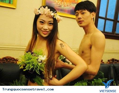 Đám cưới không quần áo, chỉ che bằng cây cỏ tại Trung Quốc - Ảnh 10