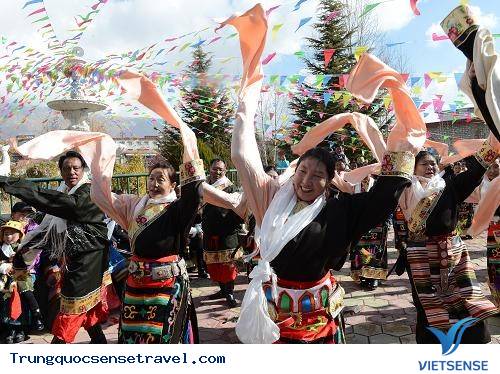 Độc đáo lễ hội sữa chua Shoton Tây Tạng - Ảnh 1