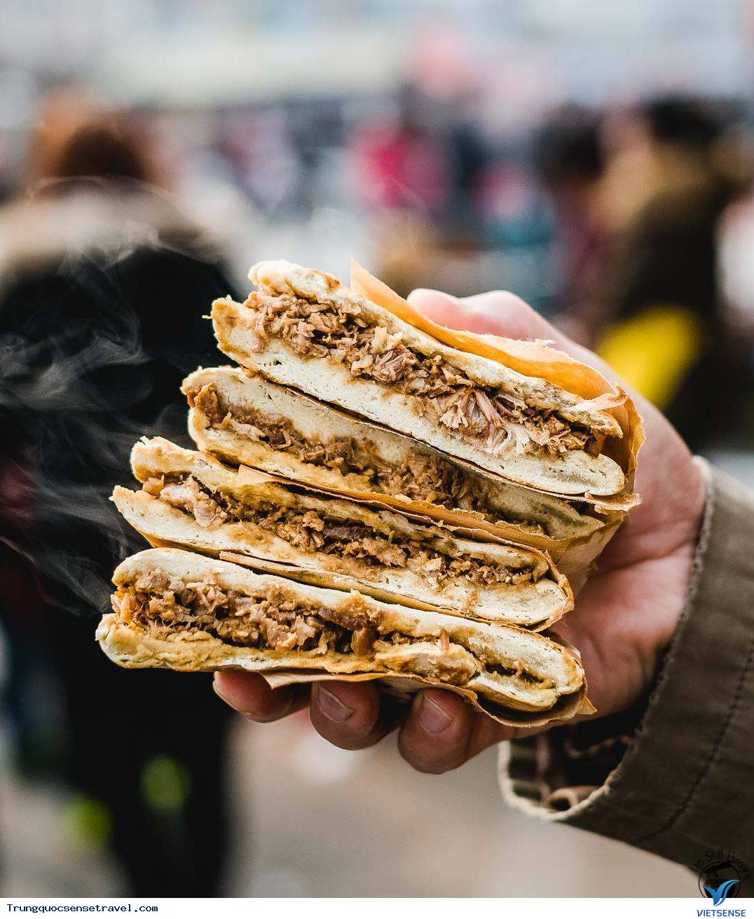 Bánh Hamburger kiểu Trung Quốc Bánh Hamburger kiểu Trung Quốc